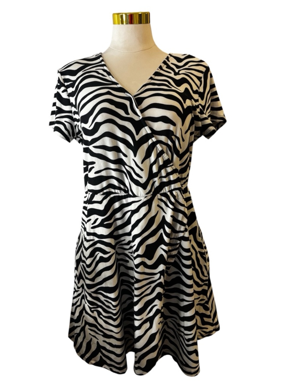 Zebra Print Women’s L/ XL Dress